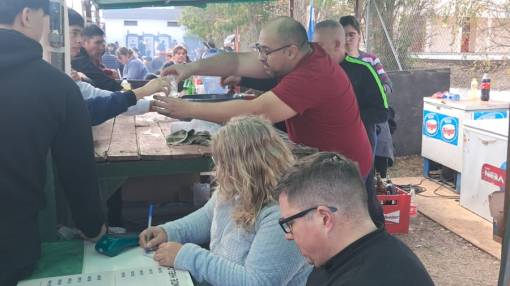 Spadoni en las Patronales de su pueblo.
